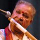 Renowned Indian Music Artist Playing Flute Instrument.